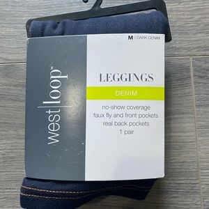 Denim looking leggings medium